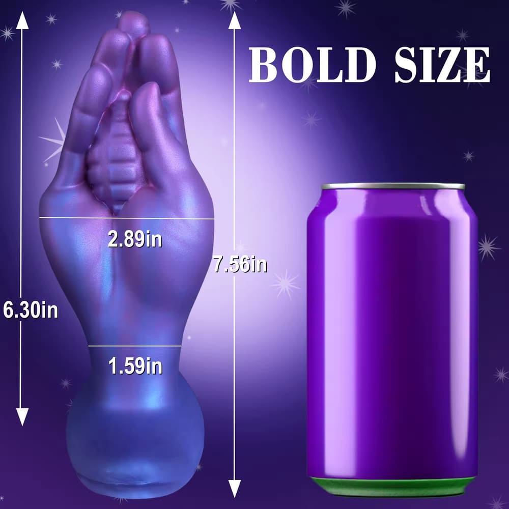Rook - 7.5 Inch Fantasy Fist Butt Plug - Silicone Anal Toy