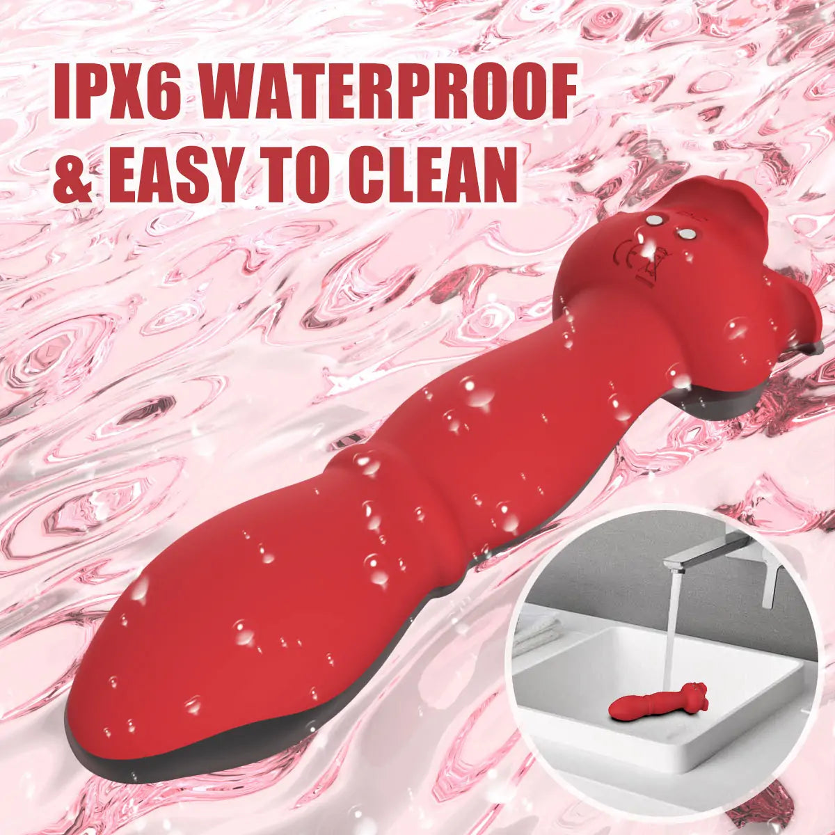 Rose Thrusting Wearable Vibrator Plug