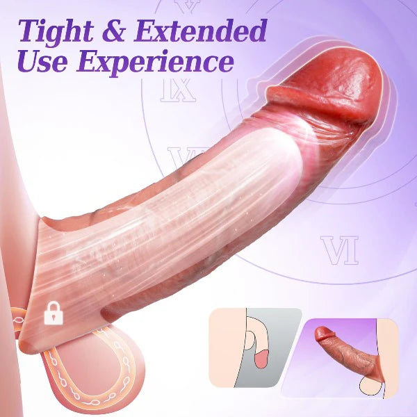 Rosy Vibrating Penis Sleeve APP Remote Controlled