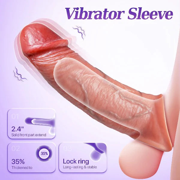 Rosy Vibrating Penis Sleeve APP Remote Controlled