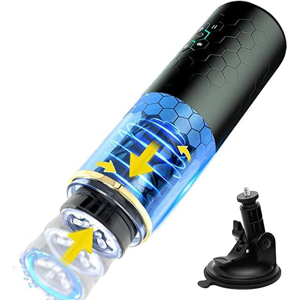 Rotating Telescopic Masturbators with Bluetooth