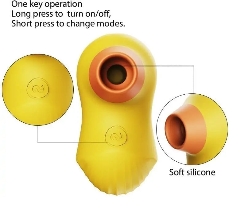 Rubber Duck Vibrator Clitoral Sucking Toy