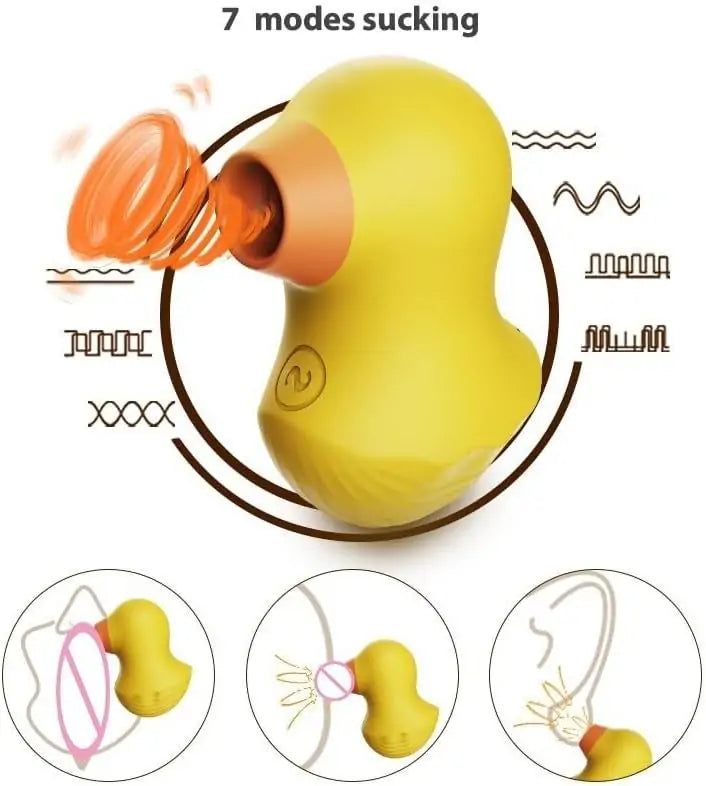Rubber Duck Vibrator Clitoral Sucking Toy