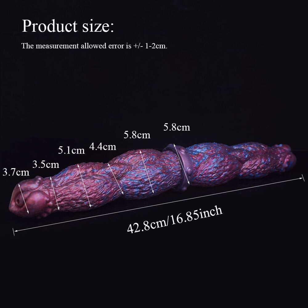 🐎 😈 16.85-Inch ARCTURUS - Thick Ribbed Horse Double Ended Dildo