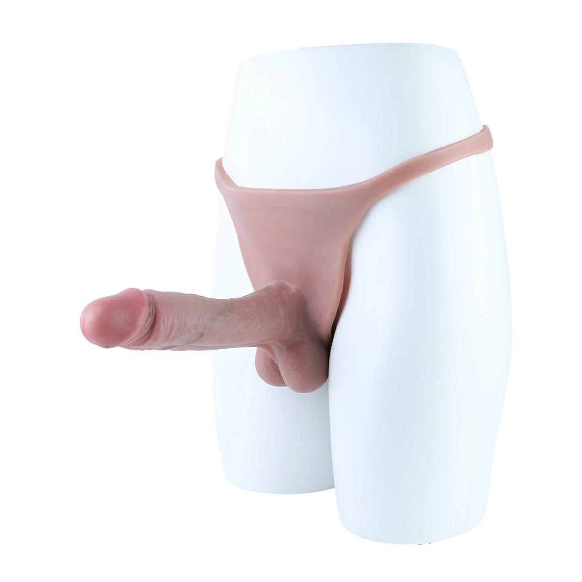 Flex Fit-Hollow Strap-On Panties with Silicone Inserts