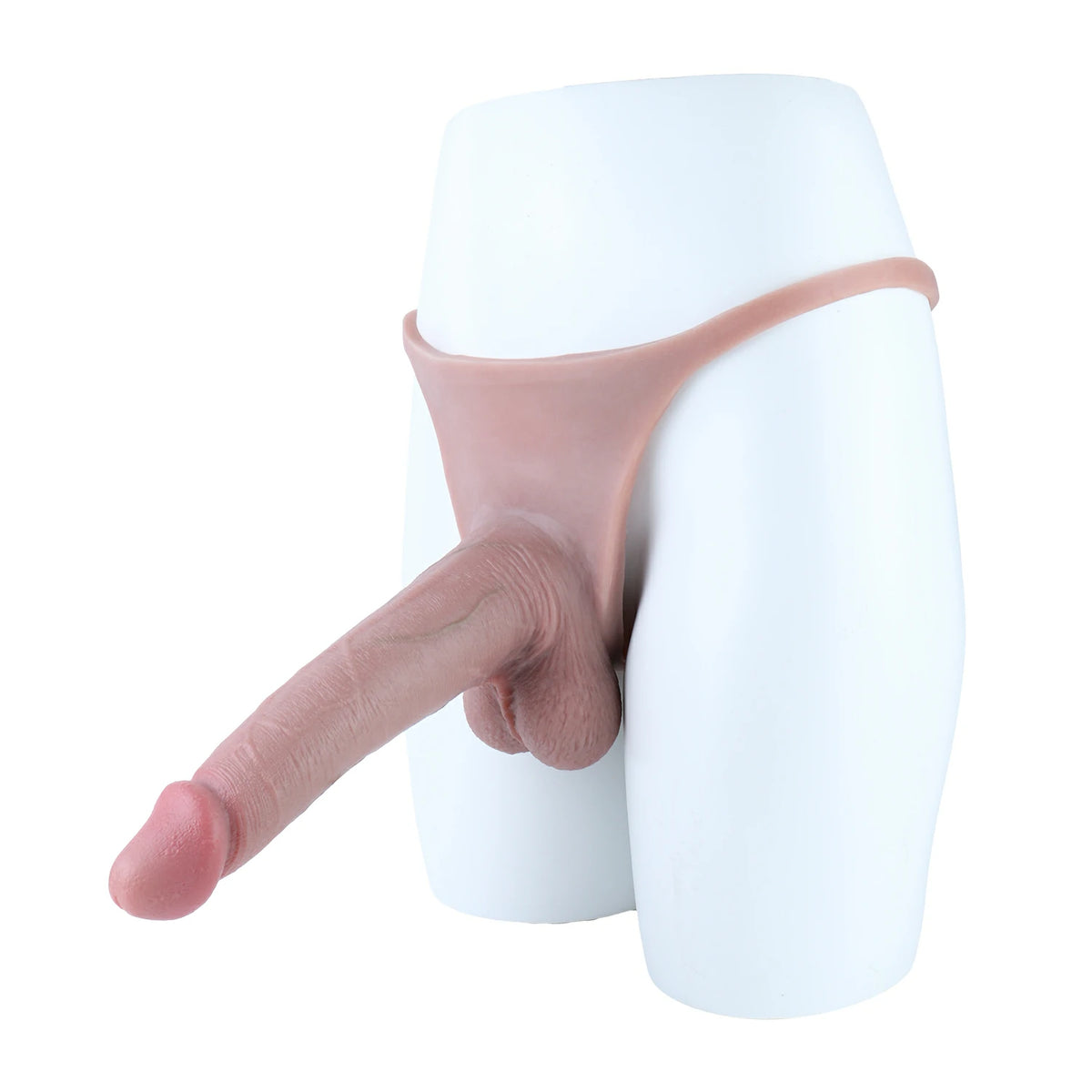 Flex Fit-Hollow Strap-On Panties with Silicone Inserts