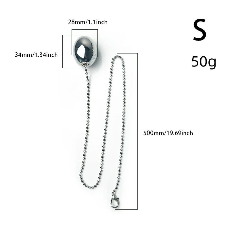 Metal Anal Ball – Stainless Steel Anal Plug with Chain