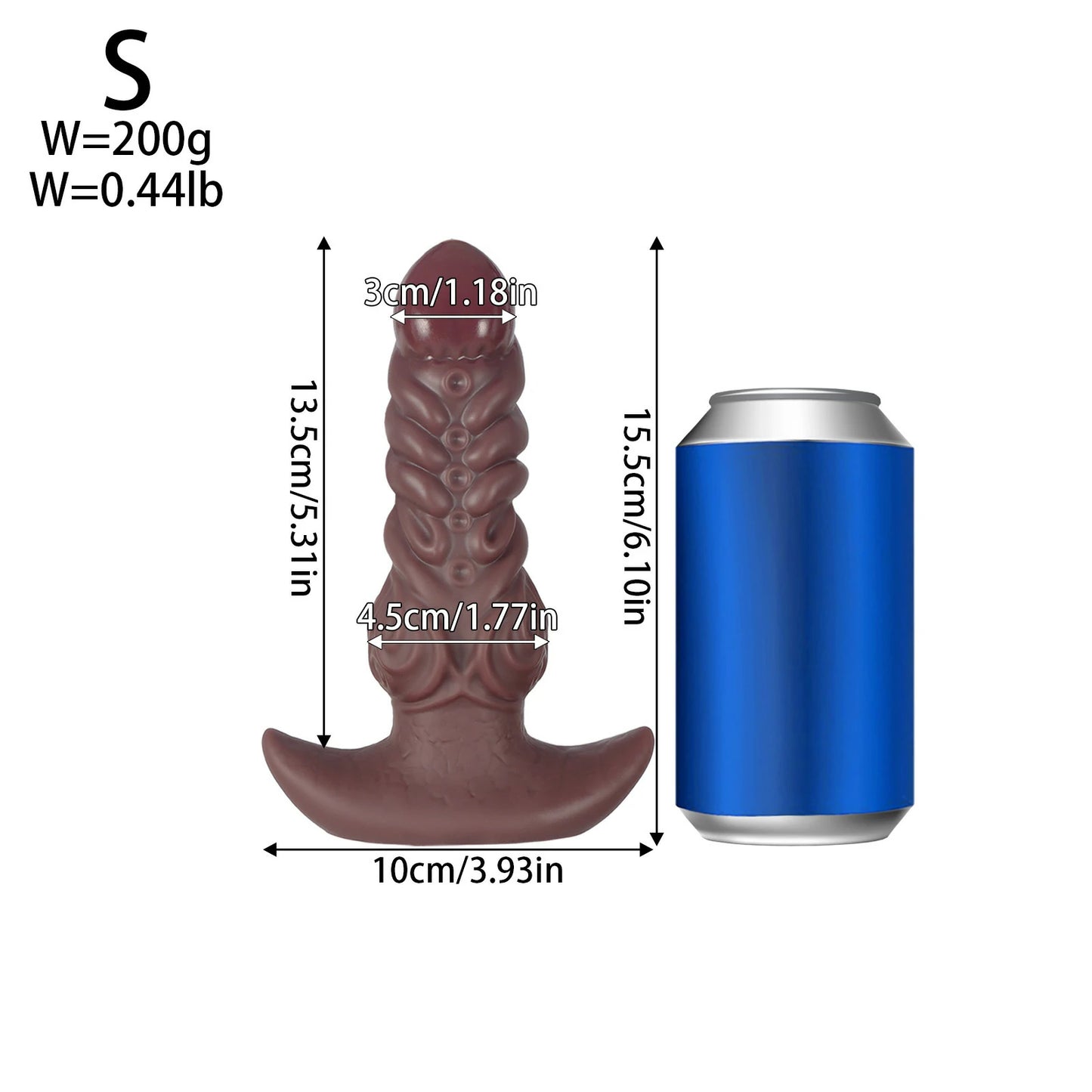 Wearable Dog Liquid Silicone Anal Plug & Dildo