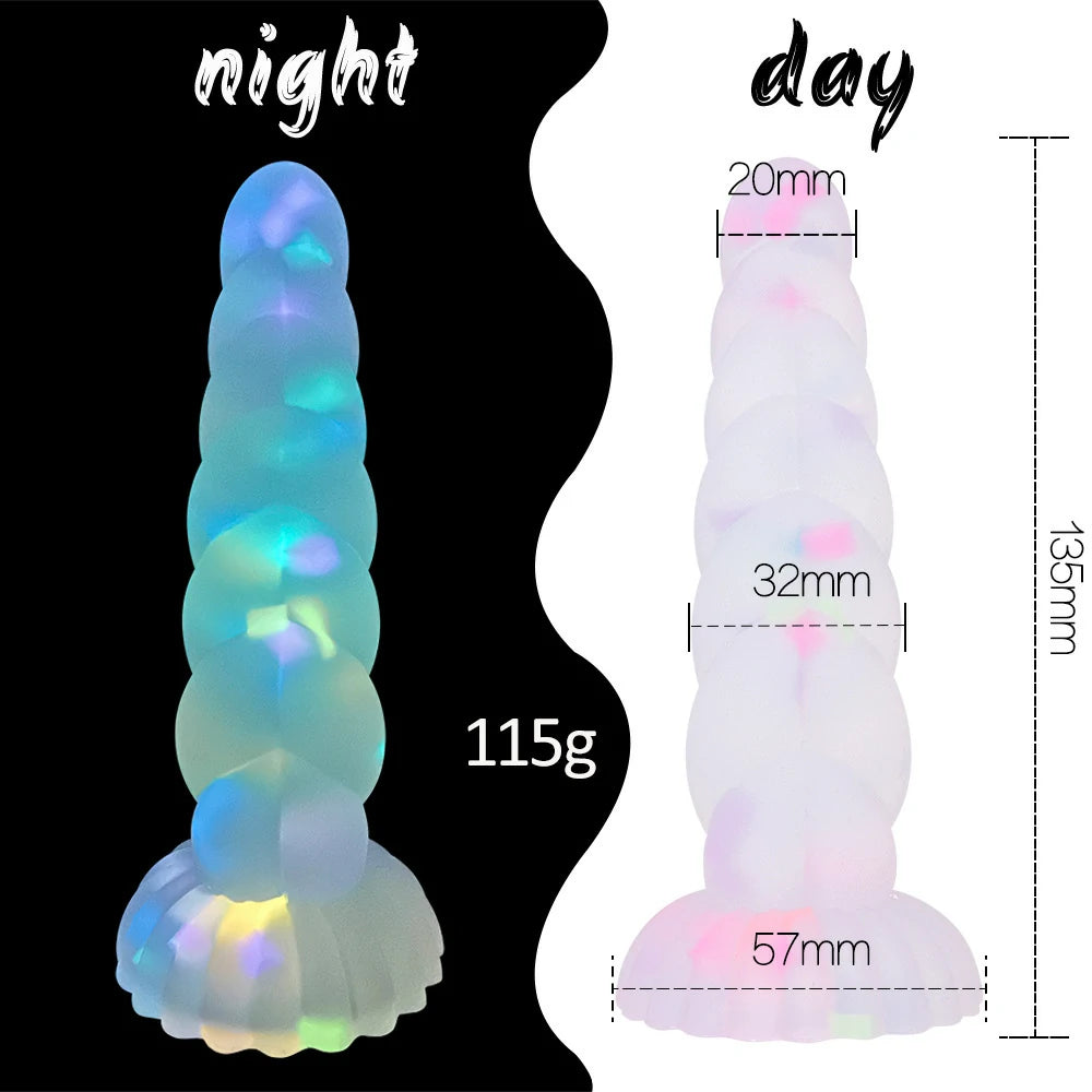 Twisted Glow Dual-Density Silicone Anal Plug