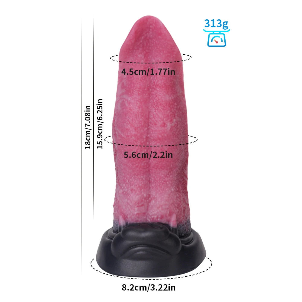Wolf's Lick Wolf Maw Dildo with Suction Base