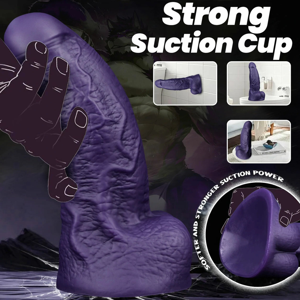 Sairen – Extra Thick Realistic Suction Cup Dildo