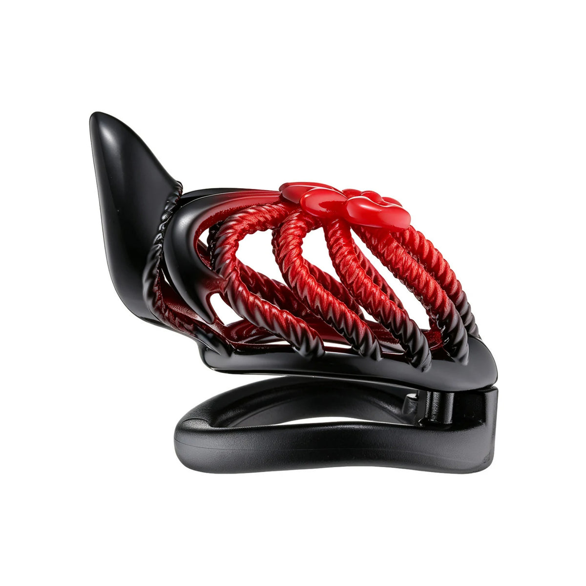 Scarlet Bow Heel – High Heel Chastity Cage