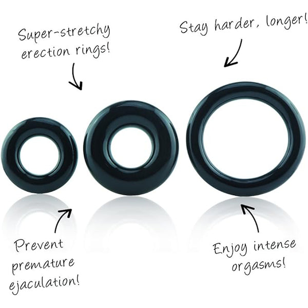 Screaming O Cock Ring Trio Silicone Set