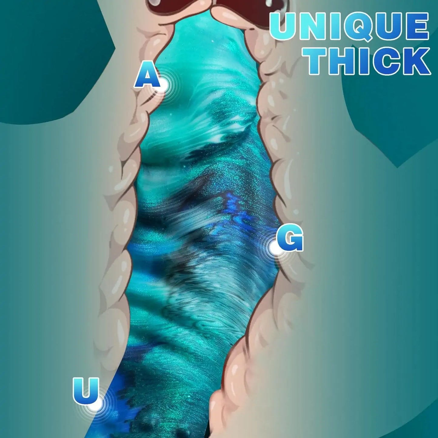 Sea Witch Fantasy Spiked Dildo 7.9 Inches