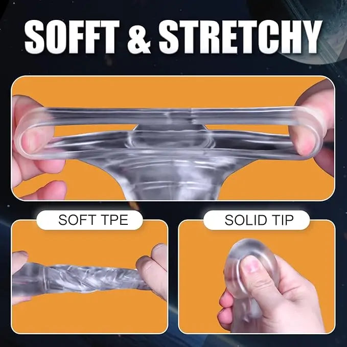 Seamless Penis Extenders - Clear Sleeve