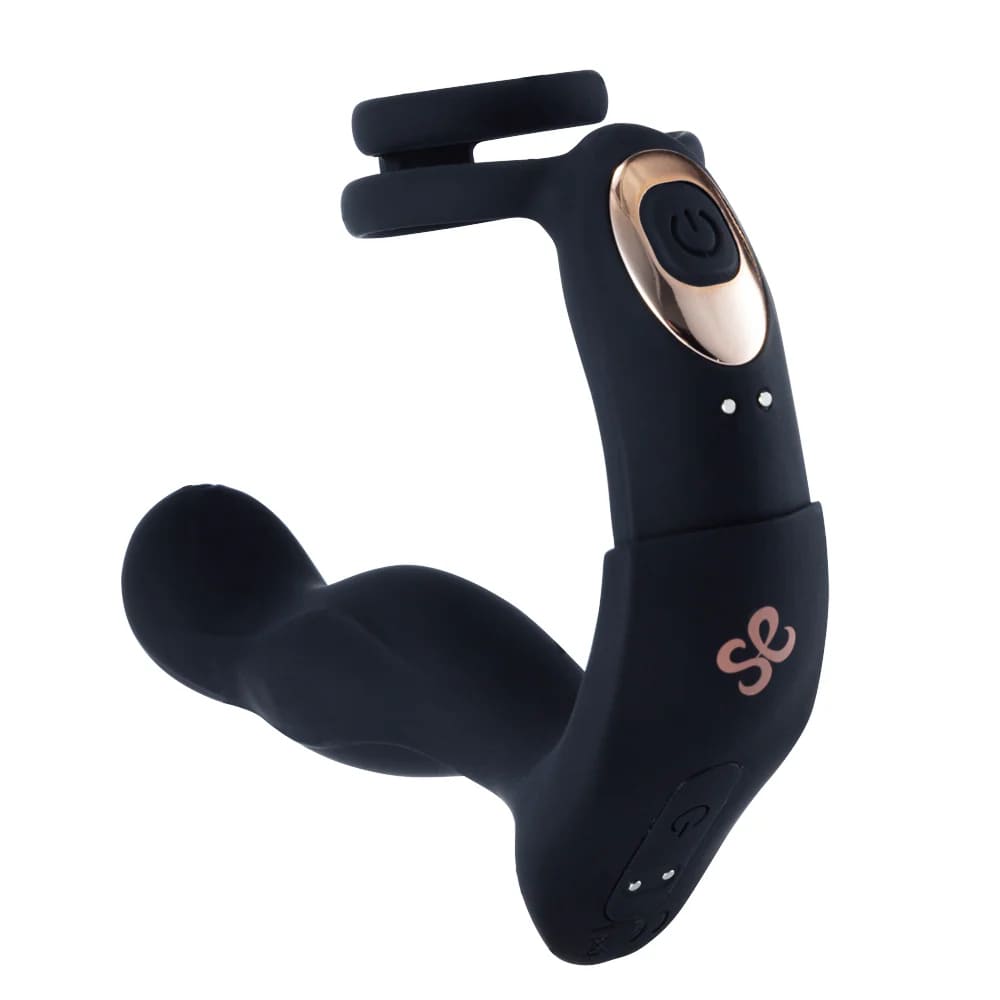 Serpix - 2-in-1 E-Stim Prostate Massager with Cock Ring