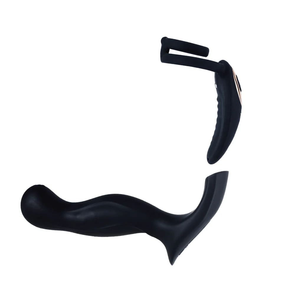 Serpix - 2-in-1 E-Stim Prostate Massager with Cock Ring