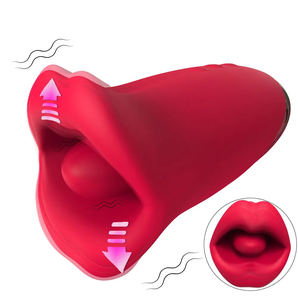 Sex Lip Lifelike Oral Love Vibrator