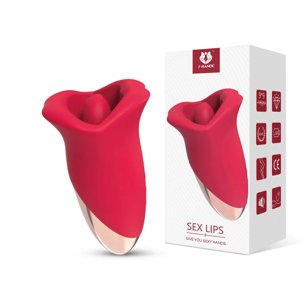 Sex Lip Lifelike Oral Love Vibrator