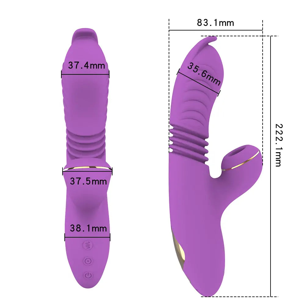 Shegasm Pro Thrusting Suction Vibrator