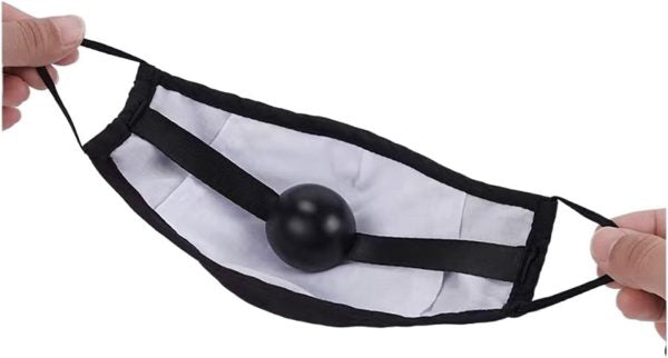 Silicone Dildo Gag with Face Mask