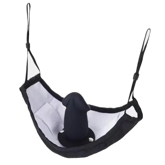 Silicone Dildo Gag with Face Mask