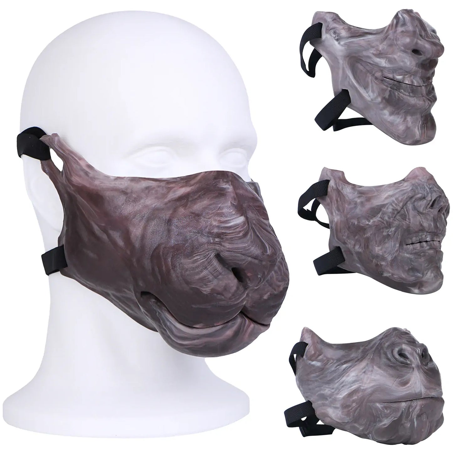 Silicone Primal Cosplay BDSM Mask