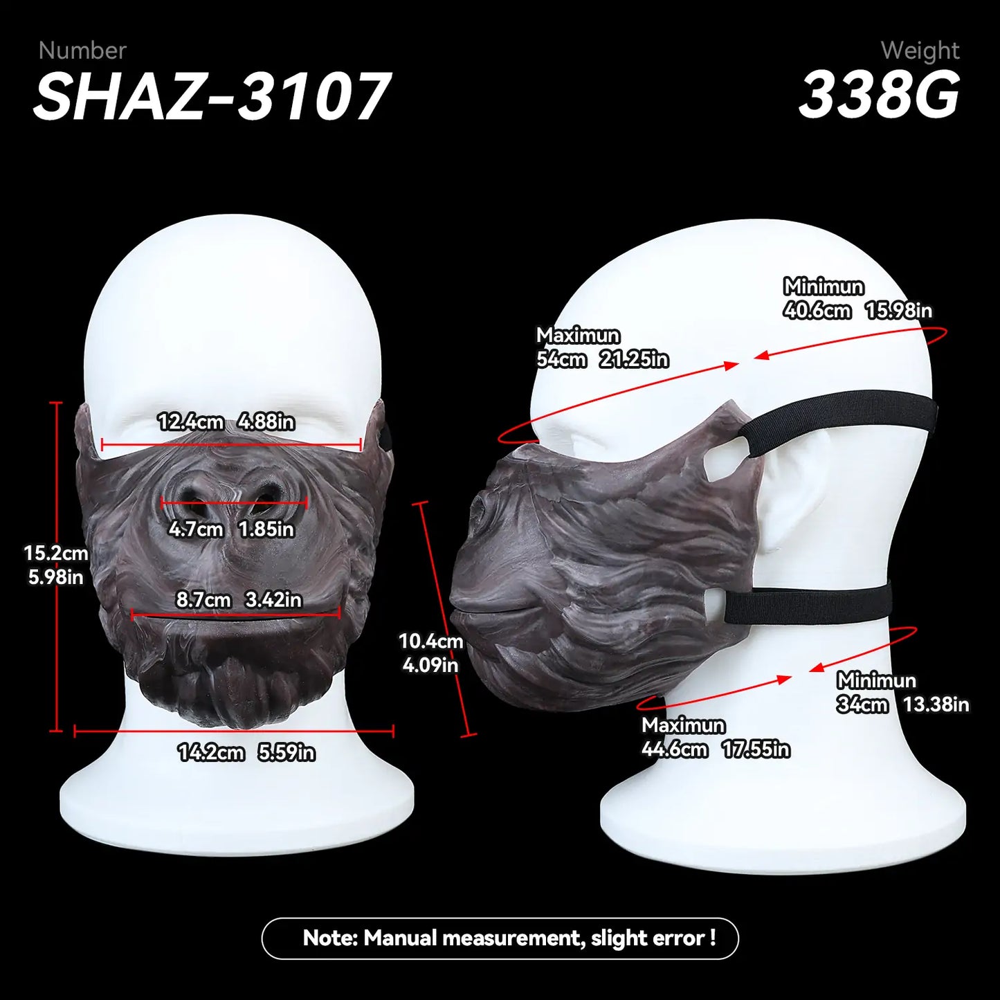 Silicone Primal Cosplay BDSM Mask