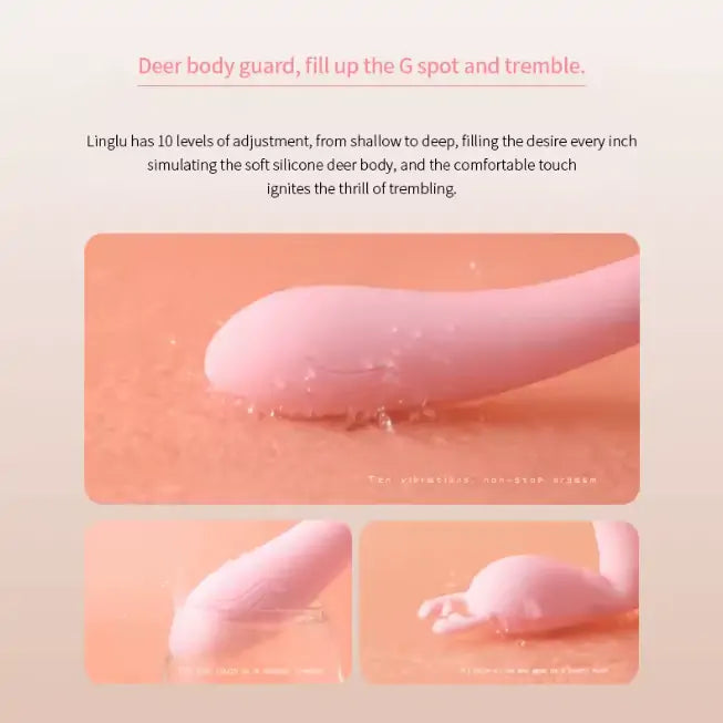 Silicone Rabbit G-Spot Vibrator Stick
