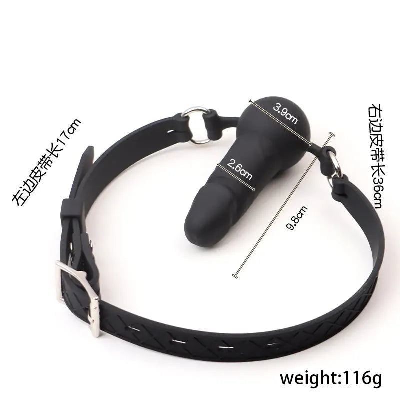 Silicone Strap-On Dildo Mask