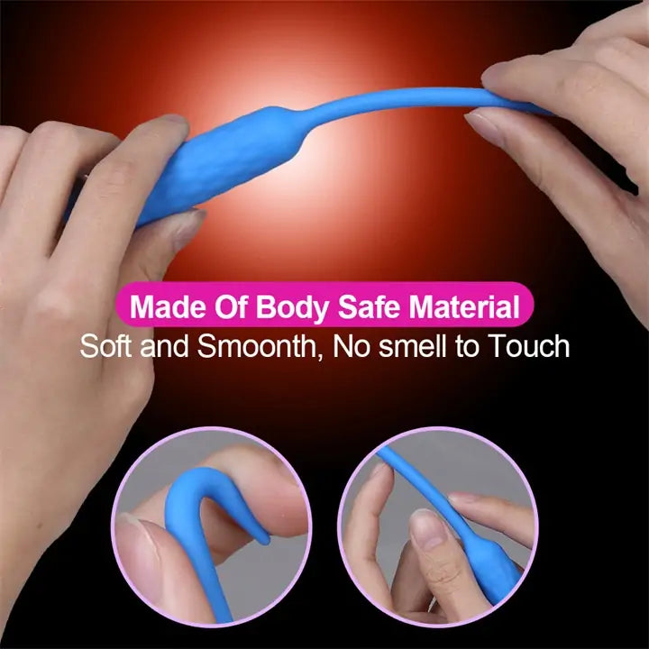 Silicone Vibrating Urethral Sound Stimulator