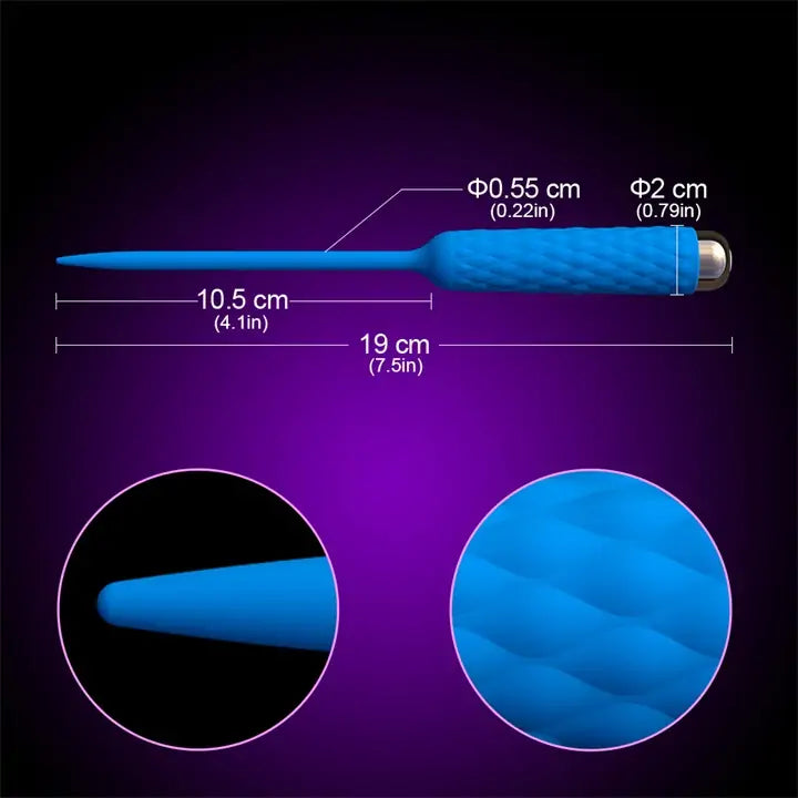 Silicone Vibrating Urethral Sound Stimulator