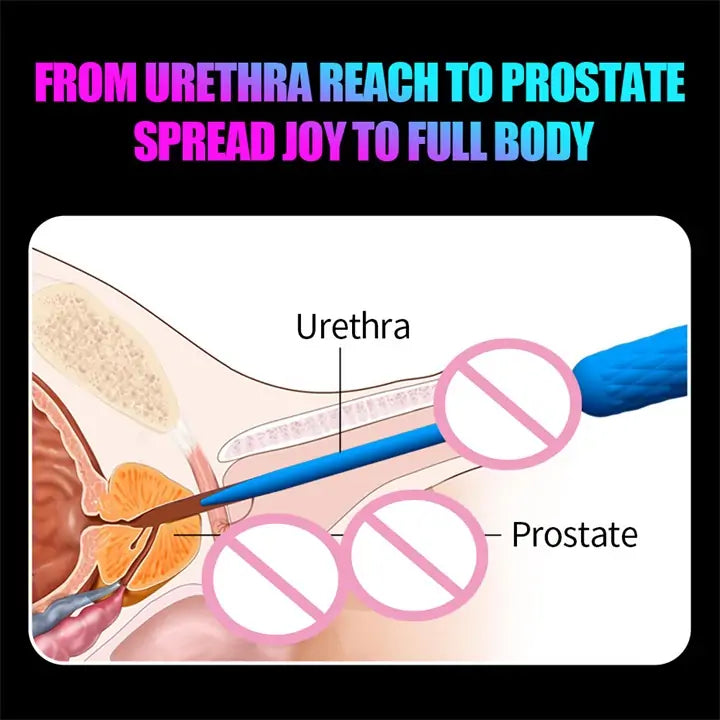 Silicone Vibrating Urethral Sound Stimulator