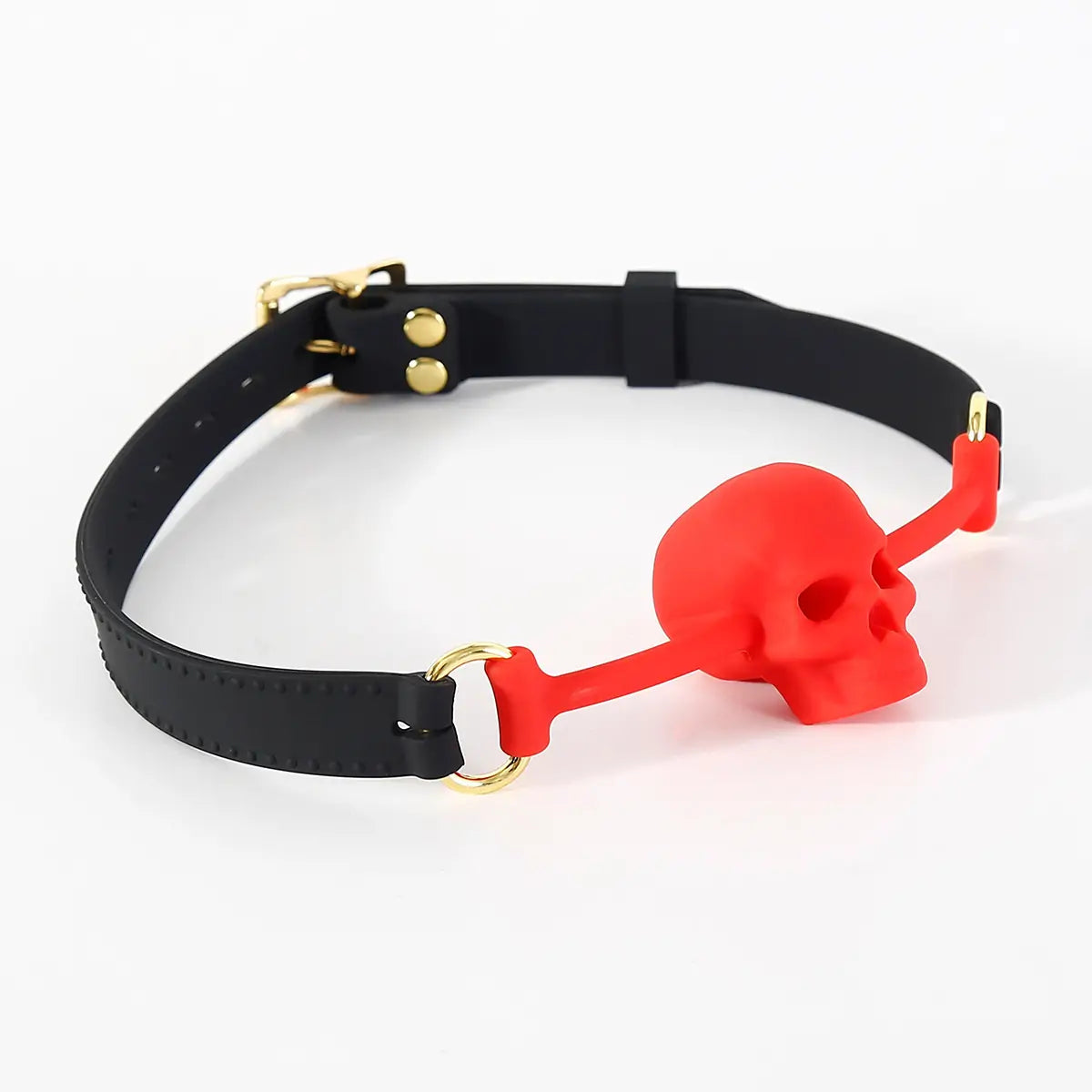 Skull Ball Gag - Adjustable Silicone Restraint