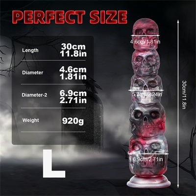 Skull and Pumpkin Anal Toy Dildo 8.66 Inches