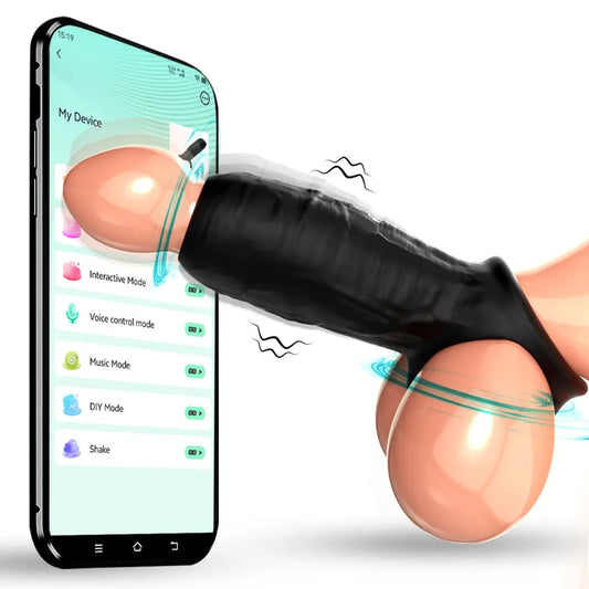 Smart App-Control Vibrating Cock Ring short