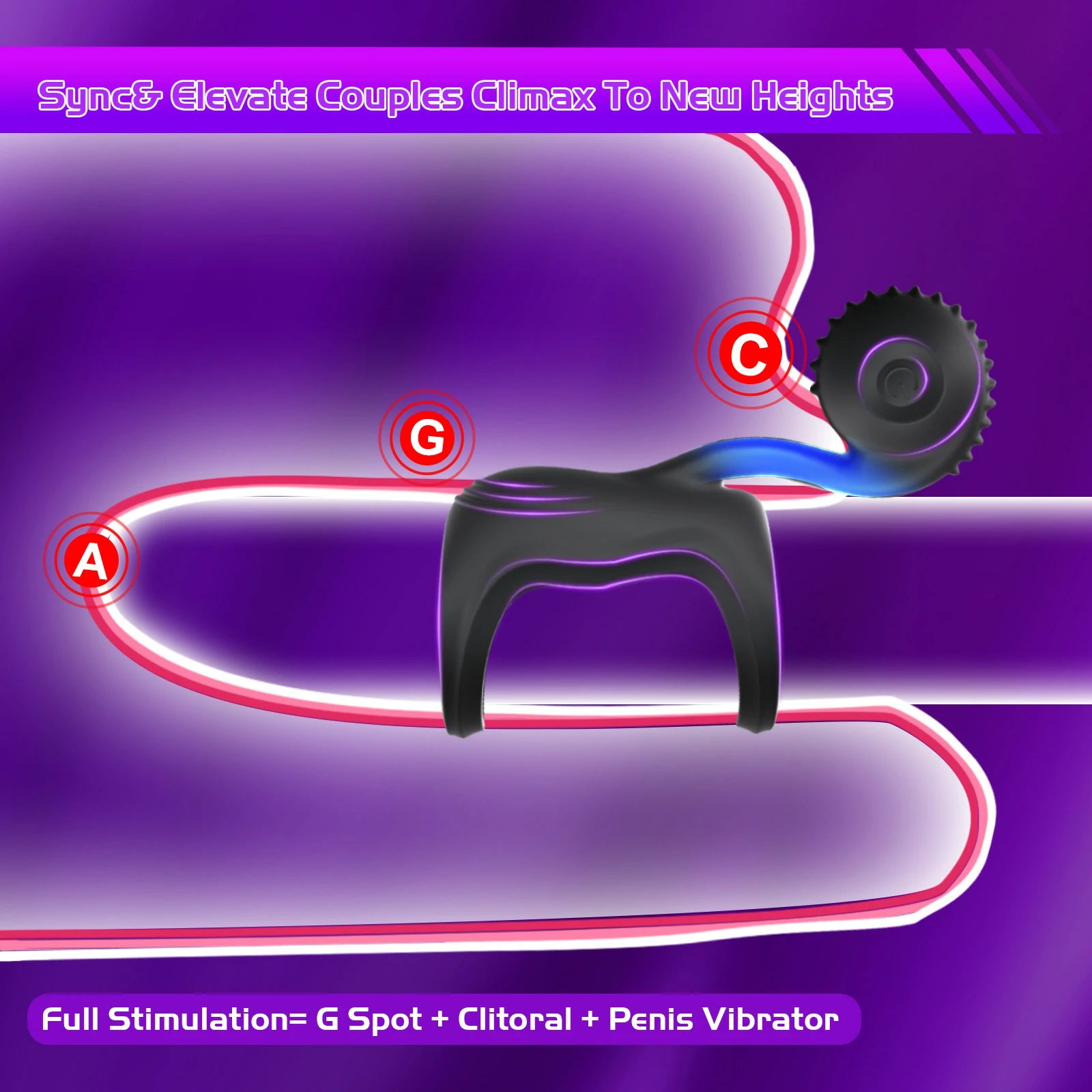 Snail Jovi Arc – Dual Loop Cock Ring