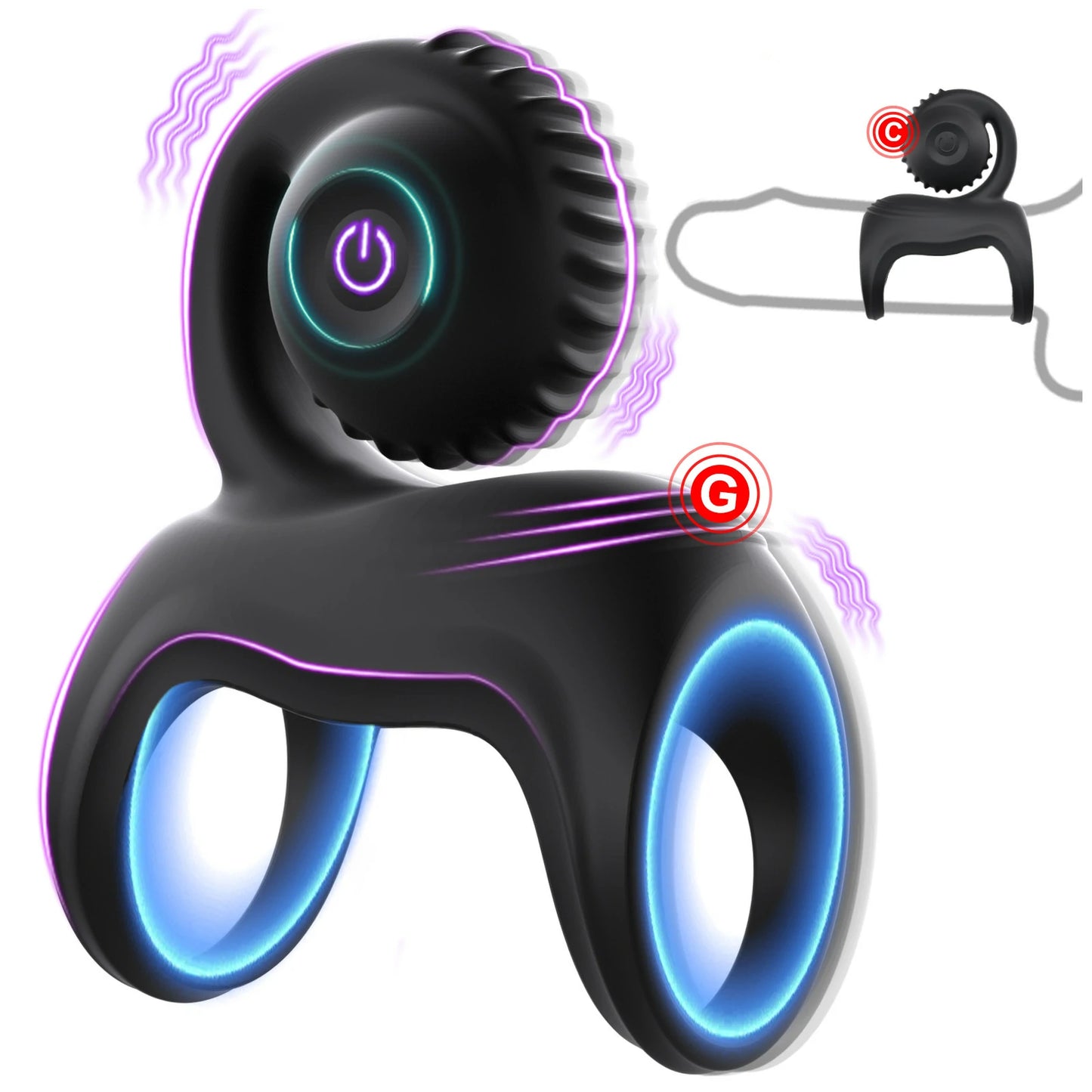 Snail Jovi Arc – Dual Loop Cock Ring