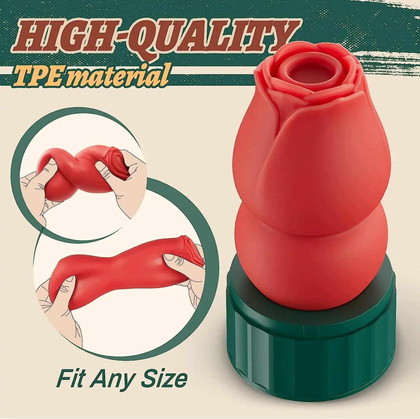 Soft Rose Heated Penis Trainer