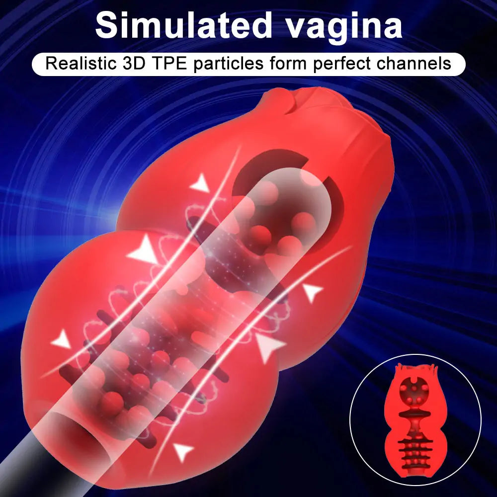 Soft Rose Heated Penis Trainer