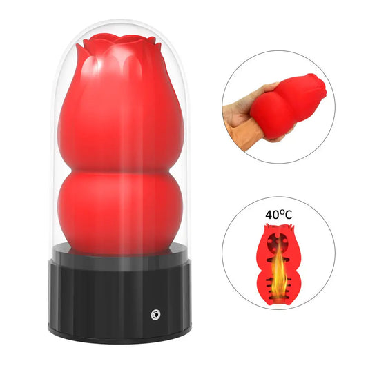 Soft Rose Heated Penis Trainer
