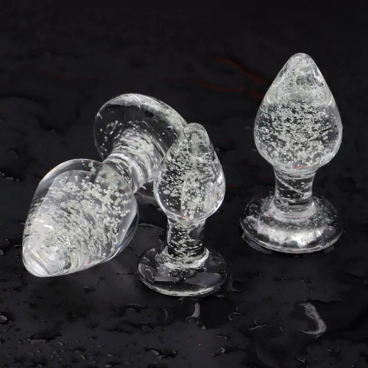 Sparkly Butt Plug - Shimmer Glass Style