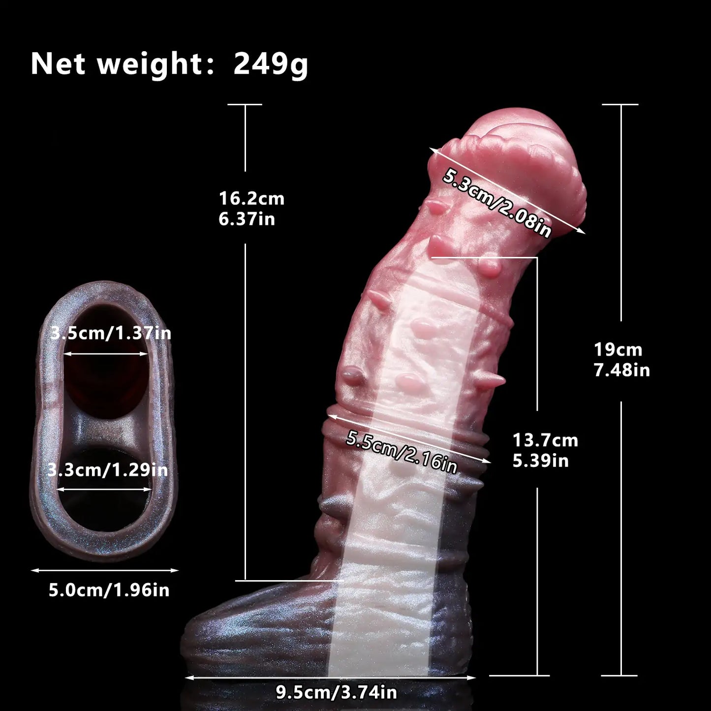 Spiked Fantasy Horse Penis Sleeve