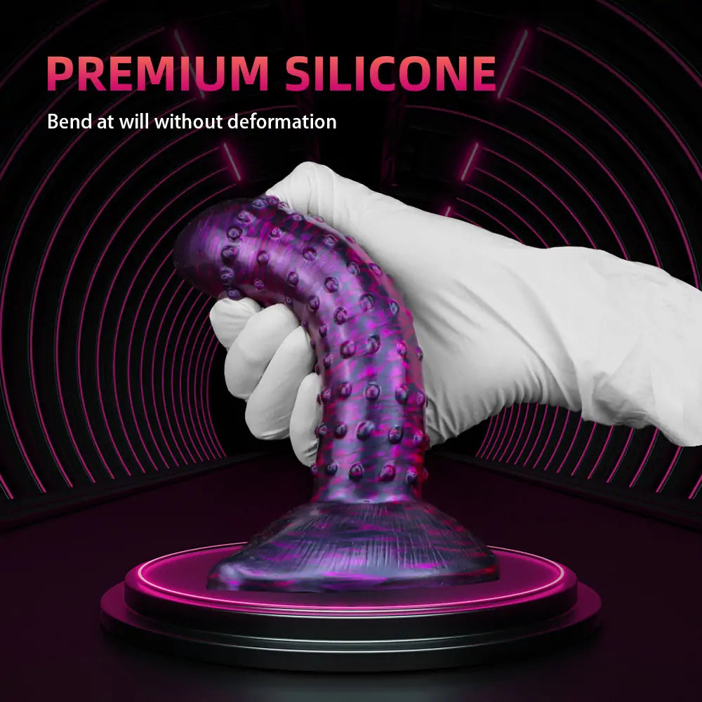 Spiked Fantasy Suction Dildo 7.6 Inches