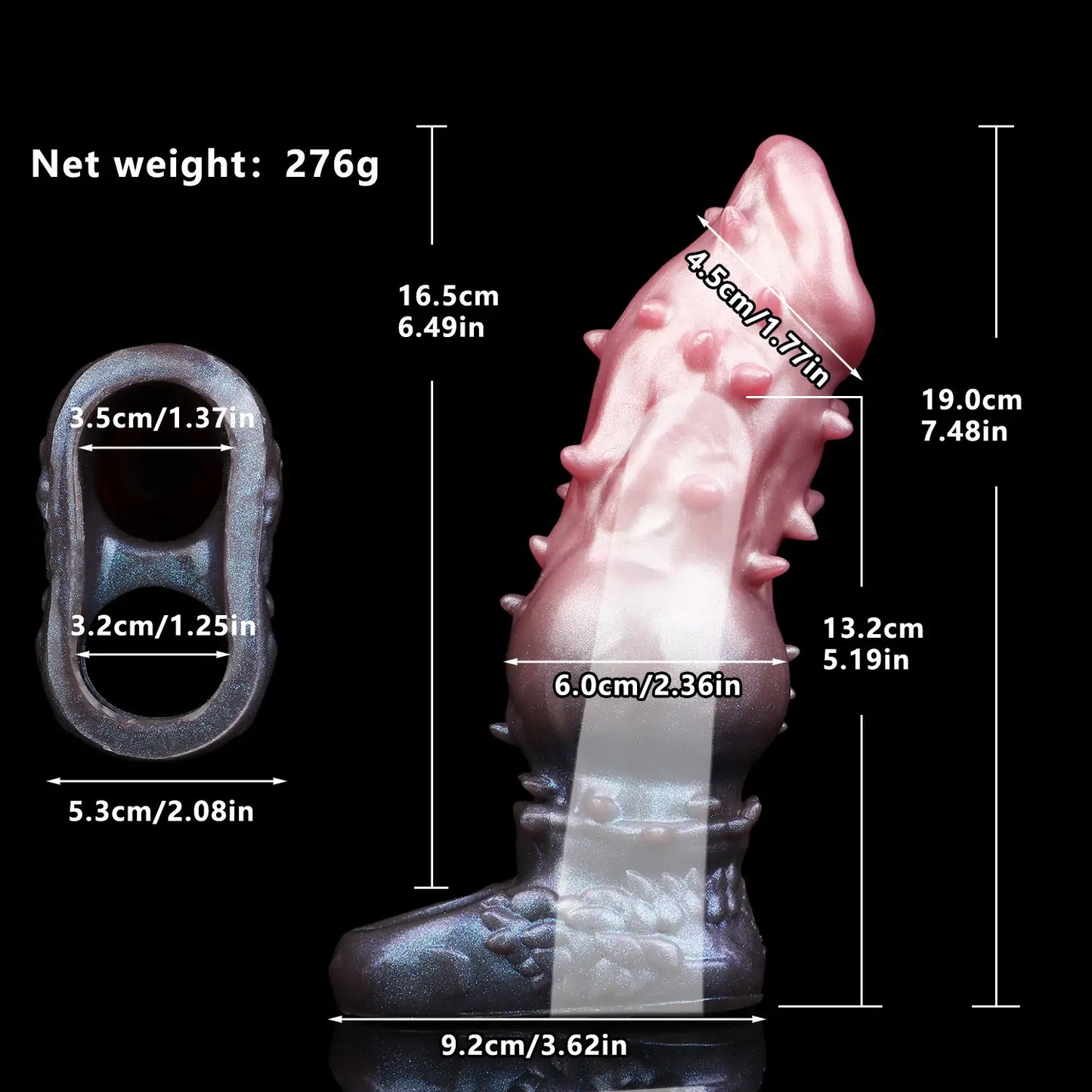 Spiked Fantasy Wolf Penis Sleeve
