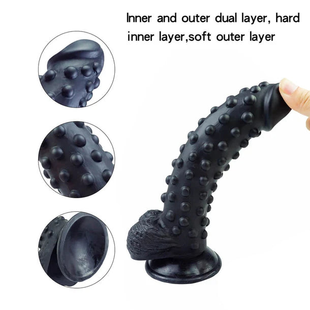 Spiked Realistic Dildo 9.4 Inches