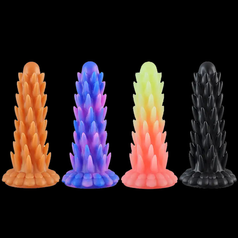 Spiky Butt Plug Fantasy Silicone Dildo