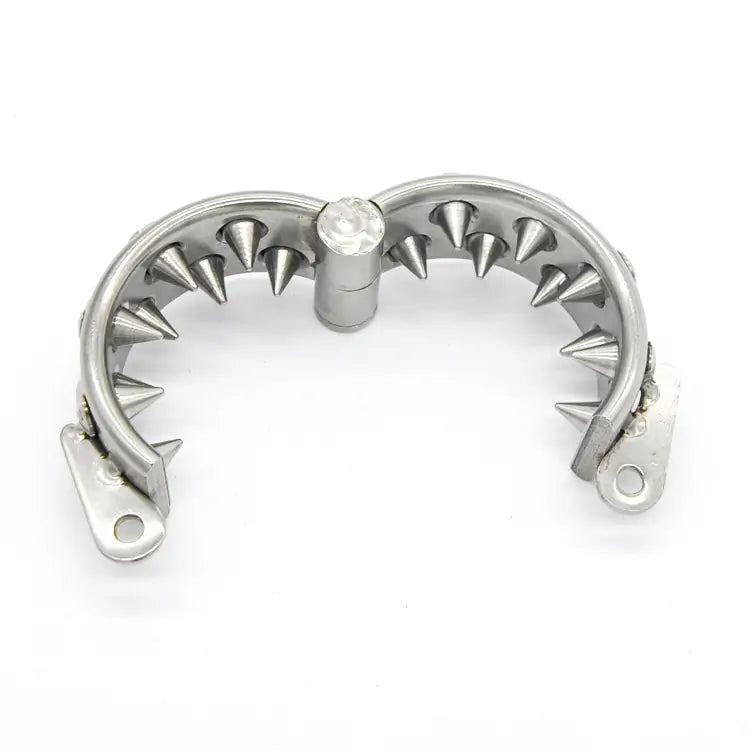 Spiky Cock Cage Steel Spiked Chastity Ring