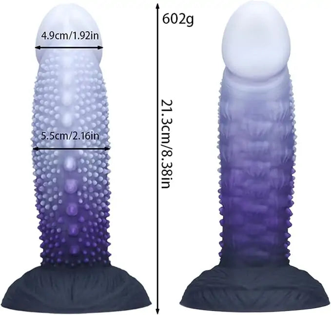Spiky Monster Silicone Anal Dildo 8.3 Inches