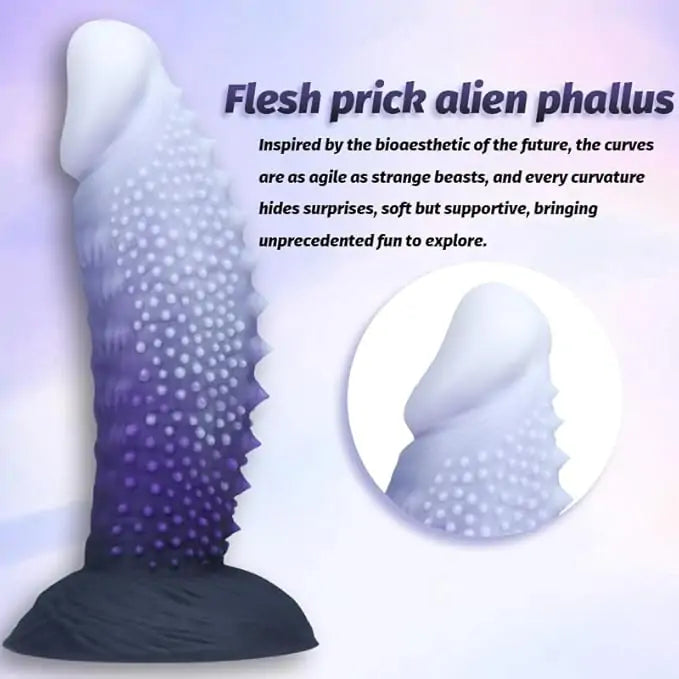 Spiky Monster Silicone Anal Dildo 8.3 Inches